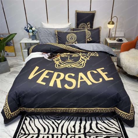 versace bed sheets set|Versace comforters on sale.